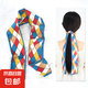 飄帶發(fā)繩法式編發(fā)扎馬尾加長絲巾發(fā)帶女綁發(fā)頭巾絲帶頭繩絲巾發(fā)帶 多色菱形格（活動專享） 88*6CM