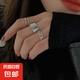 三件套 簡約開口可調(diào)節(jié)戒指女ins潮時尚個性 銀色戒指三件套