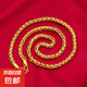 大金鏈越南純沙金肖邦龍骨項(xiàng)鏈男款加長(zhǎng)加粗結(jié)實(shí)霸氣老板鏈不掉色 金色