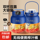 南極人榨汁機(jī)小型家用輔食機(jī)嬰兒榨汁杯料理機(jī)噸噸桶便攜式網(wǎng)紅鮮榨可碎冰果汁機(jī)電動(dòng)攪拌杯 ?10刀雙杯雙蓋600ml寶石藍(lán)