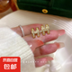 滿鑲H字母耳環(huán)小眾設(shè)計(jì)新款潮耳釘輕奢精致時(shí)尚氣質(zhì)百搭耳飾-654 H字母耳釘-654