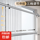 晾衣架家用陽(yáng)臺(tái)伸縮晾衣桿升降涼衣捍吊掛不銹鋼免打孔曬被子神器 80-146CM【不銹鋼】高度可調(diào)節(jié)
