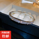 韓國鋯石花朵手鐲小眾時尚簡約百搭手環(huán)氣質(zhì)輕奢高級感手飾批發(fā)女 手鐲-銀色