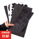 自粘羽絨服修補(bǔ)貼破洞無痕修復(fù)貼防曬衣補(bǔ)丁貼布補(bǔ)衣貼布貼補(bǔ)丁貼 黑色*免剪款-1張