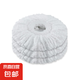 通用加厚墩布頭旋轉(zhuǎn)拖把頭替換頭配件大全線桿家用地拖吸吸水 雪白色 16cm 5個(gè)裝*加厚