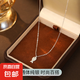 925純銀小魚(yú)餅項鏈可愛(ài)童趣韓系鎖骨鏈女精致簡(jiǎn)約ins時(shí)尚小魚(yú)頸鏈 【銀色】 925銀