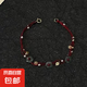 有錢花手鏈腳鏈女復(fù)古手工編織年輕首飾百搭氣質(zhì)足鏈 3朵有錢花珍珠手鏈