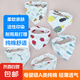 嬰兒三角巾純棉紗布加厚6層新生兒圍兜圍脖寶寶口水巾防吐奶圍嘴 6層三角巾30*30*43 5條花色隨機(jī)