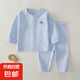【嬰兒四季純棉開衫家居服】嬰兒內(nèi)衣套裝長(zhǎng)袖兒童打底寶寶春裝 M20406藍(lán)色 80