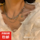 星星項(xiàng)鏈女ins嘻哈辣妹配飾小眾設(shè)計(jì)感鎖骨鏈2024年新款潮冷淡風(fēng) 星星鑲鉆