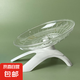 倉鼠透明靜音飛盤帶支架-金絲熊飛碟跑輪18cm熊類大號轉(zhuǎn)盤跑步 【白色】1套裝耐咬