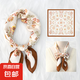上海故事小方巾絲巾女士春夏70cm時(shí)尚中方巾送長(zhǎng)輩媽媽生日禮物 夢(mèng)蘭花米白底 70*70CM