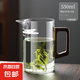 耐高溫玻璃泡茶壺透明泡茶器月牙過濾公杯耐熱分茶器公道杯 望凌月牙壺550ml 1個