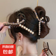 2024新款高級(jí)感大號(hào)抓夾輕奢百搭鯊魚夾后腦勺盤發(fā)夾發(fā)卡韓版 輕奢款閃鉆強(qiáng)抓力抓夾13CM