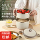 【帶飯必備】飯盒帶蓋上班族保溫密封飯盒不銹鋼大容量學(xué)生便當(dāng)盒 【熱賣(mài)單品】乳白色2層