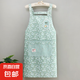時(shí)尚洋氣碎花圍裙居家廚房餐飲專(zhuān)用田園風(fēng)工作服做飯耐臟透氣 綠色