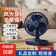 電風扇家用桌面風扇USB小風扇充電小米同款迷你小風扇學生宿舍靜音制冷辦公室大風力臺式電風扇 6寸-遠峰藍-無搖頭 【升級電機】