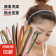 網(wǎng)紅diy簡易發(fā)箍兒童洗臉卡子ins風(fēng)防滑碎發(fā)頭箍女耐用發(fā)卡韓發(fā)飾 【隨機(jī)顏色】1個裝