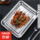 不銹鋼烤魚夾燒烤簽子網(wǎng)夾羊肉串燒烤針夾網(wǎng)燒烤魚網(wǎng)燒烤工具全套 燒烤餃子方盤40*30*4.8深2個