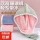 【加厚雙層】干發(fā)帽女加厚超強(qiáng)吸水速干包頭毛巾擦洗頭發(fā)干發(fā)巾 螺紋干發(fā)帽【粉白色1條裝】