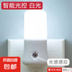 迪創(chuàng)思自動(dòng)光控小夜燈智能插電led燈夜間天黑即亮節(jié)能燈護(hù)眼睡眠床頭燈小夜燈自動(dòng)睡眠嬰兒插座床 燈管白光【智能光控】
