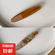 韓國(guó)FRANCE小號(hào)側(cè)邊夾一字夾法式簡(jiǎn)約鴨嘴夾頂夾樹脂發(fā)夾簡(jiǎn)約夾子 咖啡+琥珀