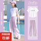 【女童夏裝套裝】?jī)和?025時(shí)髦洋氣運(yùn)動(dòng)大童夏季新款兩件套女孩 紫色 160