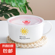 陶瓷泡面碗帶蓋家用保鮮碗創(chuàng)意學(xué)生宿舍碗帶手柄日式湯碗微波爐碗 太陽 6寸面碗【把手+蓋】