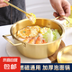 韓式不銹鋼泡面鍋單人小火鍋金色雙耳干鍋鍋?zhàn)屑矣萌細(xì)鉁伜ｕr鍋 23CM泡面鍋帶蓋