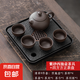 整套紫砂西施壺小套裝功夫茶具泡茶壺帶茶杯茶盤(pán)儲(chǔ)排雙用家用 紫砂茶具6件套（送配件）