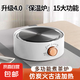 【京東物流】電熱爐家用煮茶爐小型電磁爐暖茶新款加熱溫茶爐靜音電陶爐煮茶爐 典雅白【不挑壺具】快速煮水