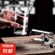 【京東物流】輕奢冰山白酒杯家用商務(wù)高級創(chuàng)意酒具水杯玻璃杯子 純白 180ml 4個裝