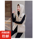 錦裳淑連帽棉馬甲秋冬韓版保暖坎肩背心外套女無袖棉服冬 杏色 2XL
