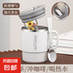 馬克杯帶蓋茶水分離304不銹鋼內(nèi)膽辦公室咖啡杯高顏值飲用水杯 白色 510ml