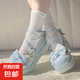 甜美可愛藍(lán)色jk小皮鞋2025新款公主風(fēng)瑪麗珍lolita蝴蝶結(jié)學(xué)院風(fēng)女 藍(lán)色 36