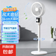 【京喜甄選】電風(fēng)扇家用宿舍臥室超靜音空氣循環(huán)扇落地扇直流變頻冷風(fēng)扇大風(fēng)力臺立兩用超節(jié)能降噪 機(jī)械旋鈕款白【左右搖頭+三檔調(diào)節(jié)+夏日驅(qū)蚊】