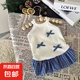 貓咪狗狗寵物衣服夏季透氣可愛(ài)款蝴蝶結吊帶公主風(fēng)連衣裙適合泰迪 白色 L-建議5-8斤使用-冰絲料不沾毛