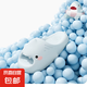 【明星同款】高顏值2代萌鯊魚厚底增高防滑戶外多巴胺拖鞋拖鞋女 藍(lán)色 38-39