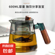 靜心壺600毫升明火電陶爐炭火可加熱加厚玻璃耐高溫家用玻 煙灰側(cè)把壺 600ml