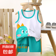 【兒童背心套裝】夏季純棉2025新款女童短褲衣服寶寶韓版男童無 E16-呆萌龍 110 cm