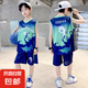 【男童籃球服】男童籃球服速干套裝寶寶無袖背心夏裝兒童男孩 綠 150