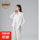 【江南布衣制造商】女夏新款純色簡約寬松休閑襯衣外套-YM010 靚麗白 M