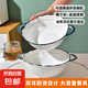 雙耳10英寸綠雙線異型雙耳碗家用陶瓷餐具雙耳湯碗水果碗 1只10英寸綠色雙耳碗