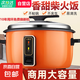 小霸王商用電飯鍋食堂酒店大電飯煲大容量電飯鍋 老式飯店用大型電飯鍋 橙色40升（40-50人用） 40L