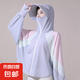 【透氣冰絲】防曬衣女裝夏季新款防曬外套防紫外線騎行服披肩 字母款灰色 UPF50+ 均碼 （80-140）