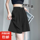 【大碼】2025新款女裝夏季網(wǎng)紅冰絲短褲女休閑褲百搭中褲小個子 K01-黑色 XL 建議120-135斤