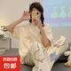 純棉睡衣女短袖長(zhǎng)褲夏季2025新款春秋款卡通大碼家居服套裝可外穿 QGL1918 XL