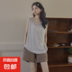 莫代爾睡衣女夏天帶胸墊一體冰絲涼感背心無袖2025新款家居服套裝 304無袖套裝【帶胸墊】 L （100-120斤）