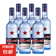 【純糧金標】二鍋頭北京產(chǎn)藍瓶綿柔8純糧清香型白酒 43度 750mL 6瓶 紅星整箱