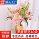 AB級(jí)優(yōu)質(zhì)香水百合鮮花水培插花家庭生活水養(yǎng)鮮切花苞云南產(chǎn)地直發(fā) 高品質(zhì)【AB級(jí)羅曼蒂克】香水百合10朵+百合粉